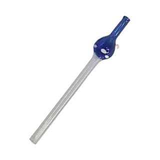 Piteira de Vidro Formato Bong 11 cm — Cafofo Head Shop