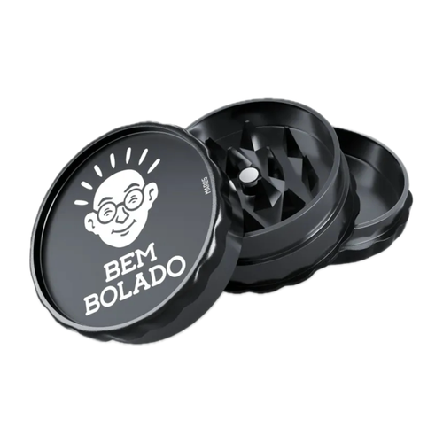 Dichavador Bem Bolado Policarbonato 4cm Preto — Cafofo Head Shop