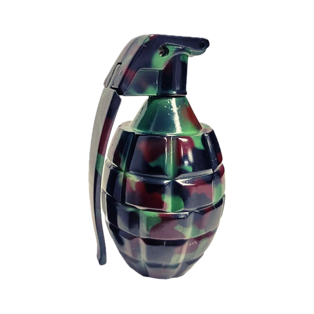 Dichavador Metal Granada 3 Partes Camuflado — Cafofo Head Shop
