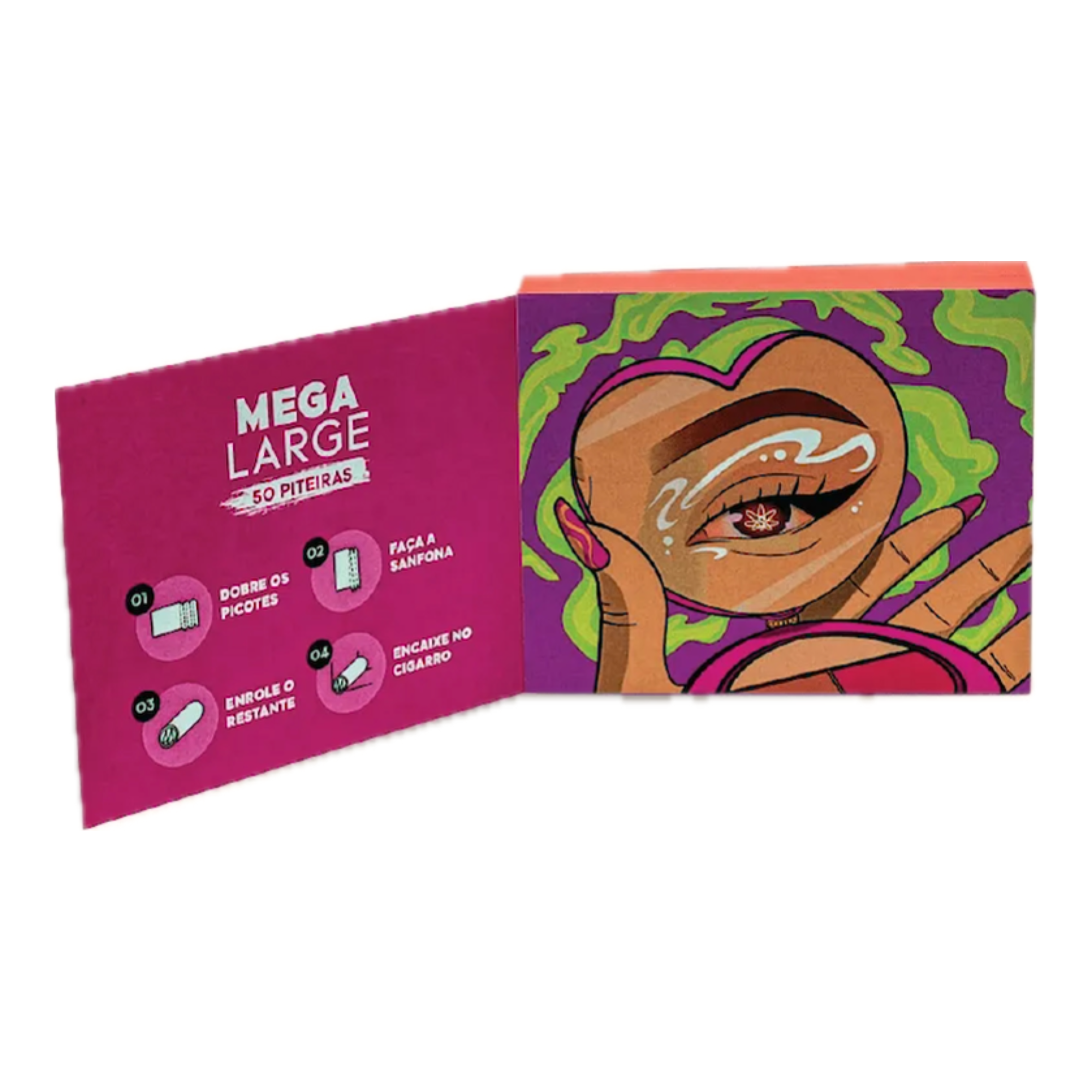 Piteira Sadhu Mega Large Pink — foto 2 — Cafofo Head Shop