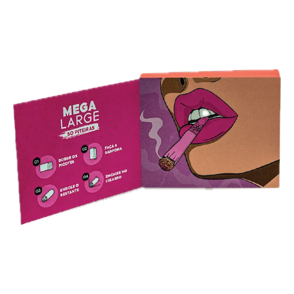Piteira Sadhu Mega Large Pink — foto 3 — Cafofo Head Shop