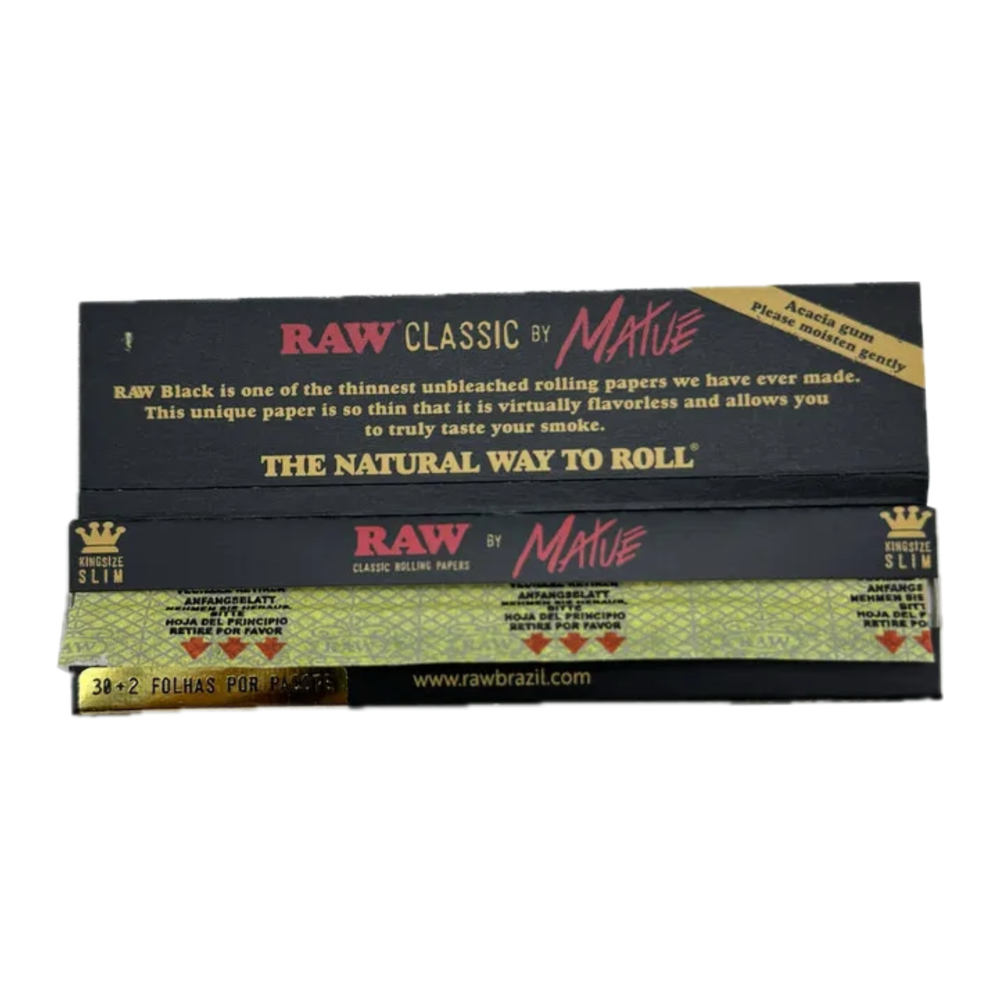 Seda RAW Matuê Black King Size — foto 2 — Cafofo Head Shop