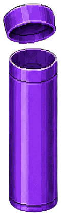 Pote hermético roxo — Cafofo Head Shop