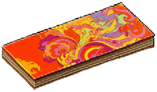 Seda king size laranja — Cafofo Head Shop