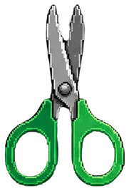 Tesoura verde de tabacaria — Cafofo Head Shop